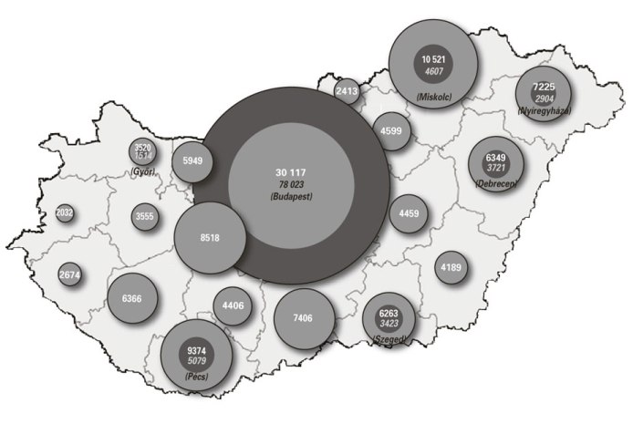 Adóvégrehajtás alatt álló vagy állt cégek száma Adóvégrehajtás alatt álló vagy állt cégek száma